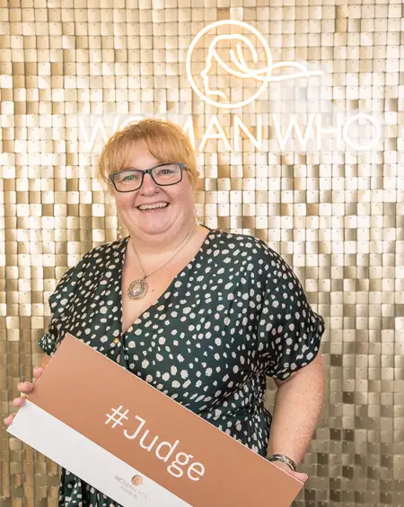 Julie Hughes of Fiesta Farewell at the Woman Who Awards